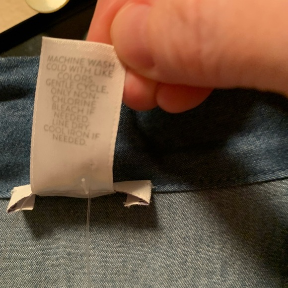 NWT J. Jill Embroidered Blue Denim Kimono - Picture 9 of 9